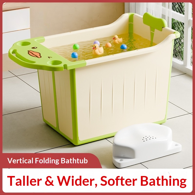 Baby Bath Tub Foldable - Składana Przenośna Wanna dla Niemowląt Duża