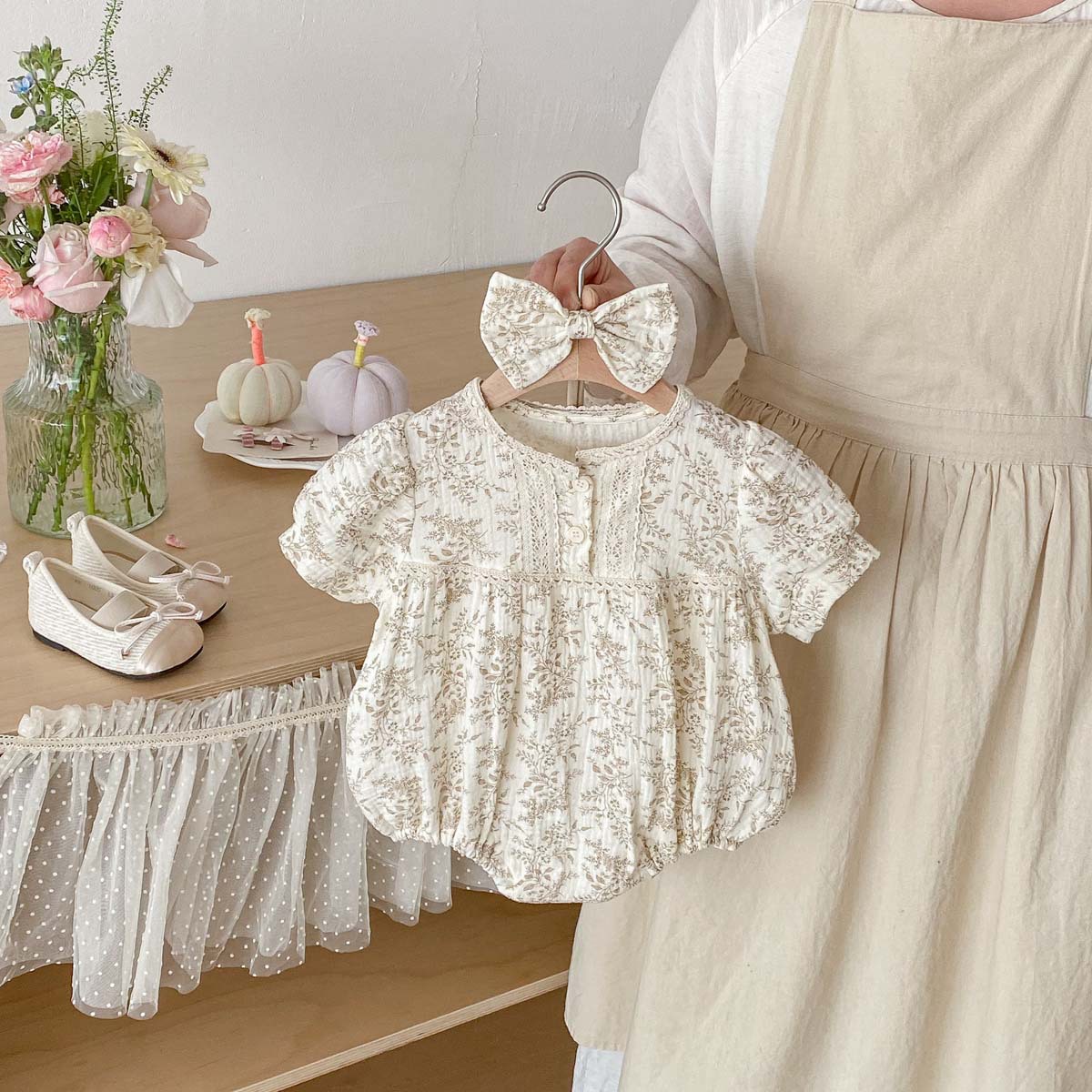 Letnia, cienka, krepowa tkanin – Baby Products Korean recenzja i cena