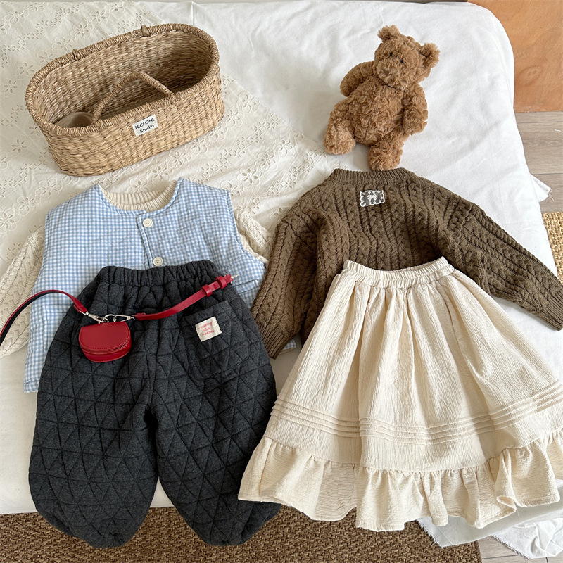 Spodnie dziecięce z bawełny i  – Baby Products Korean recenzja i cena